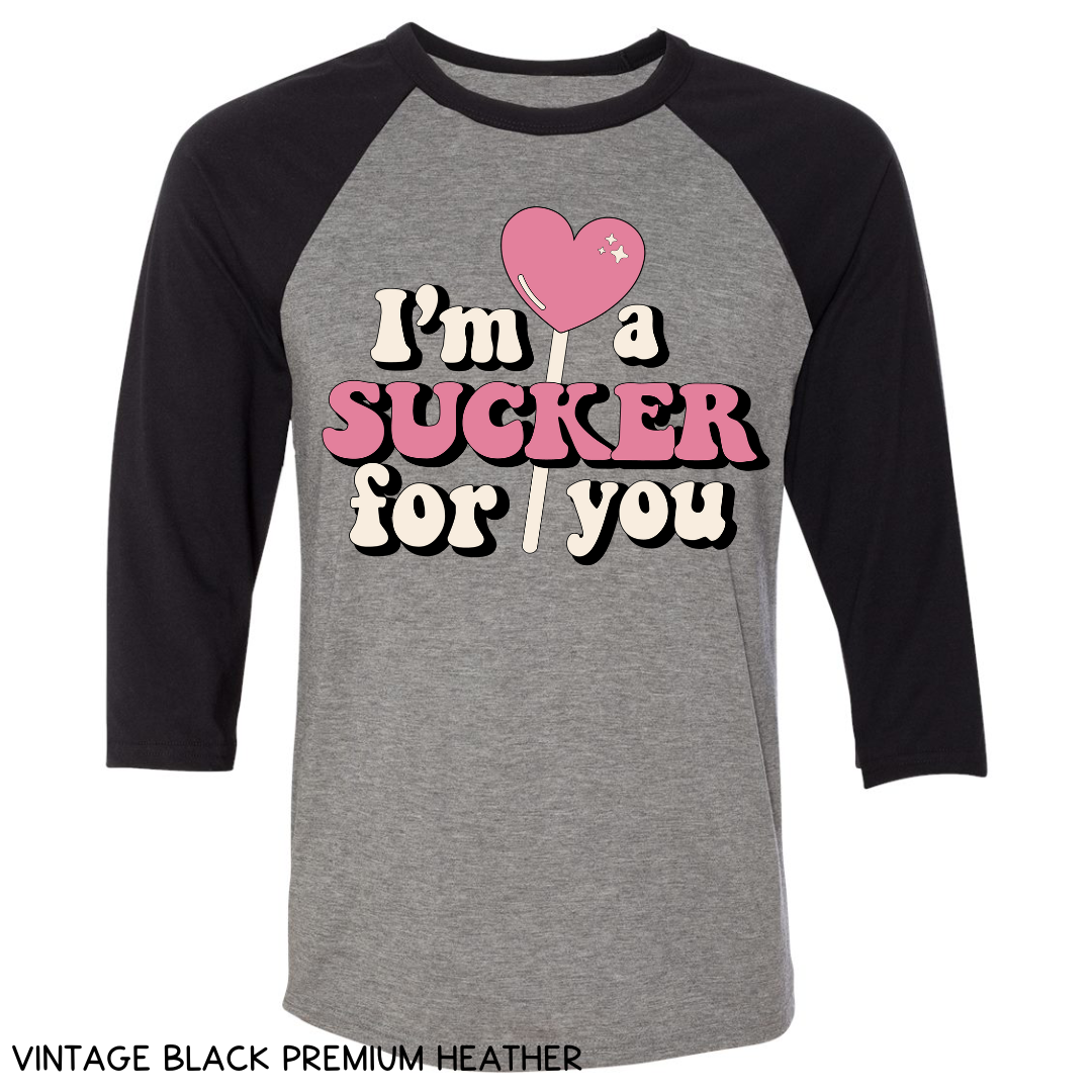 Valentines - I'm a Sucker for You - Unisex Adult Tee