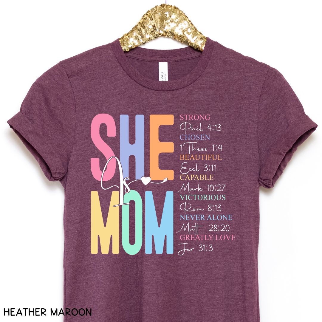 She Is Mom - Unisex Adult Tee