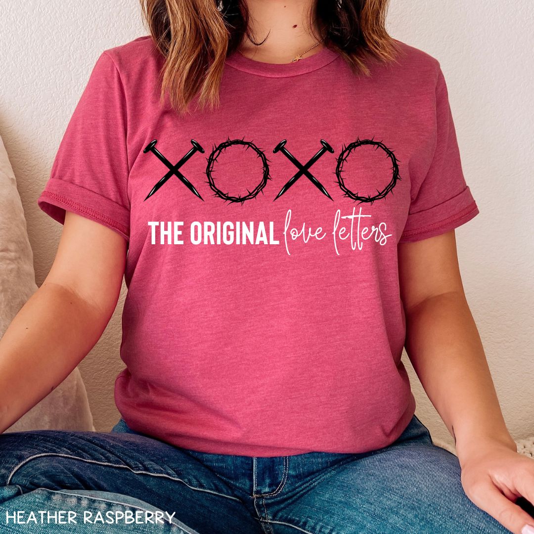 Valentine's - XOXO Love Letters - Unisex Adult Tee