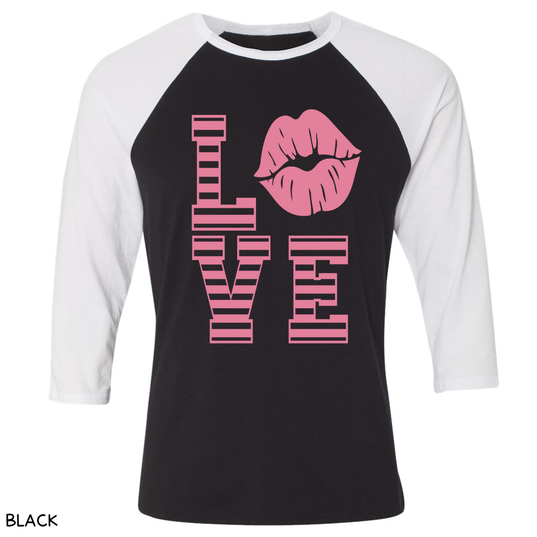 Valentines - LOVE Kiss - Unisex Adult Tee