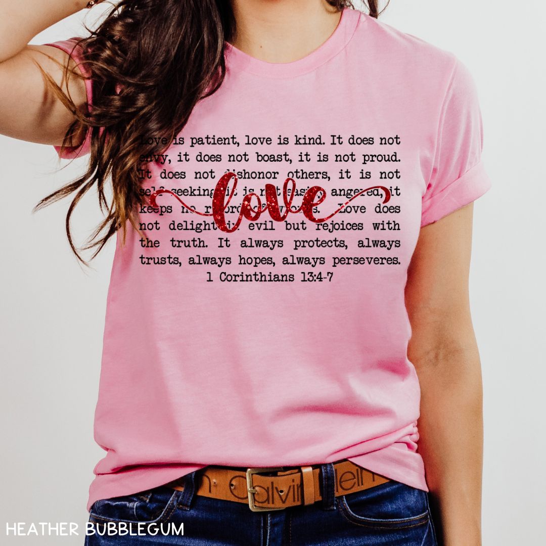 1 Corinthians Love - Unisex Adult Tee