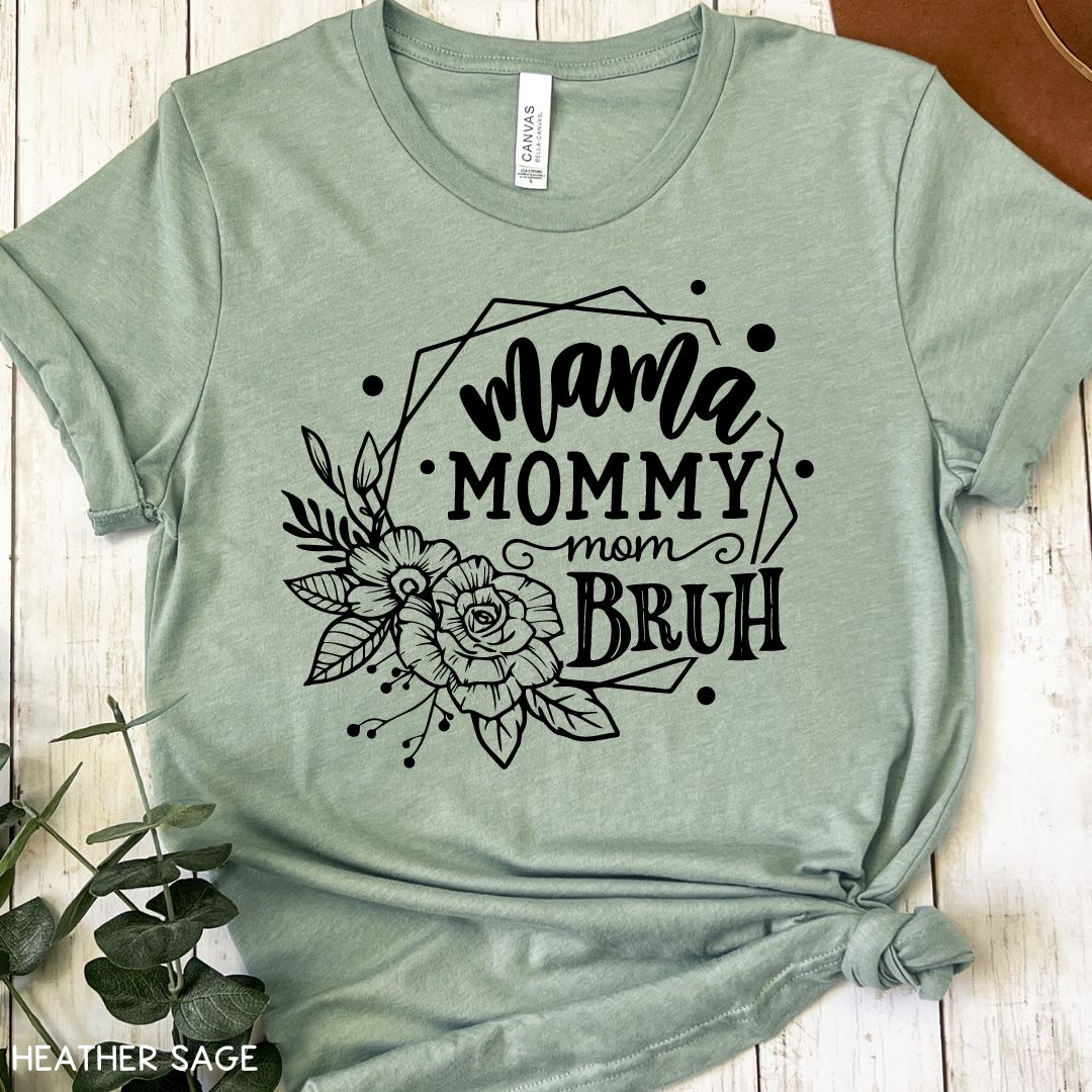 Mama Bruh Floral - Unisex Adult Tee