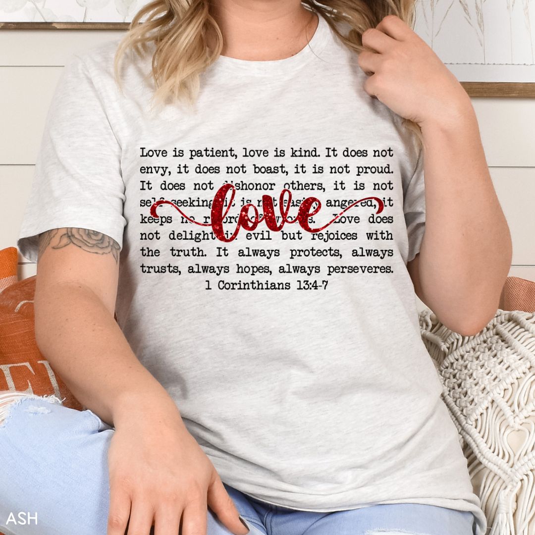 1 Corinthians Love - Unisex Adult Tee