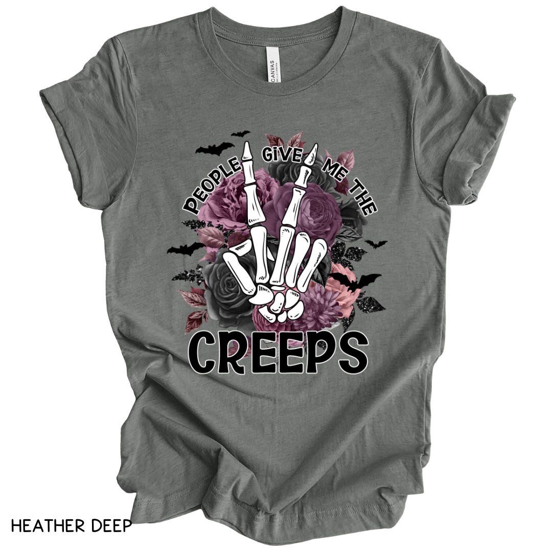 Halloween - Adult Tee - People Give Me The Creeps