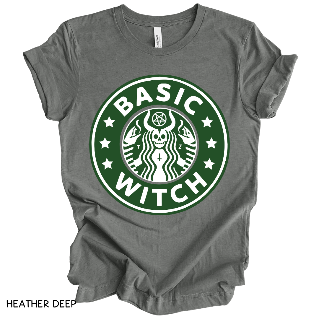 Halloween - Adult Tee - Starbucks Basic Witch