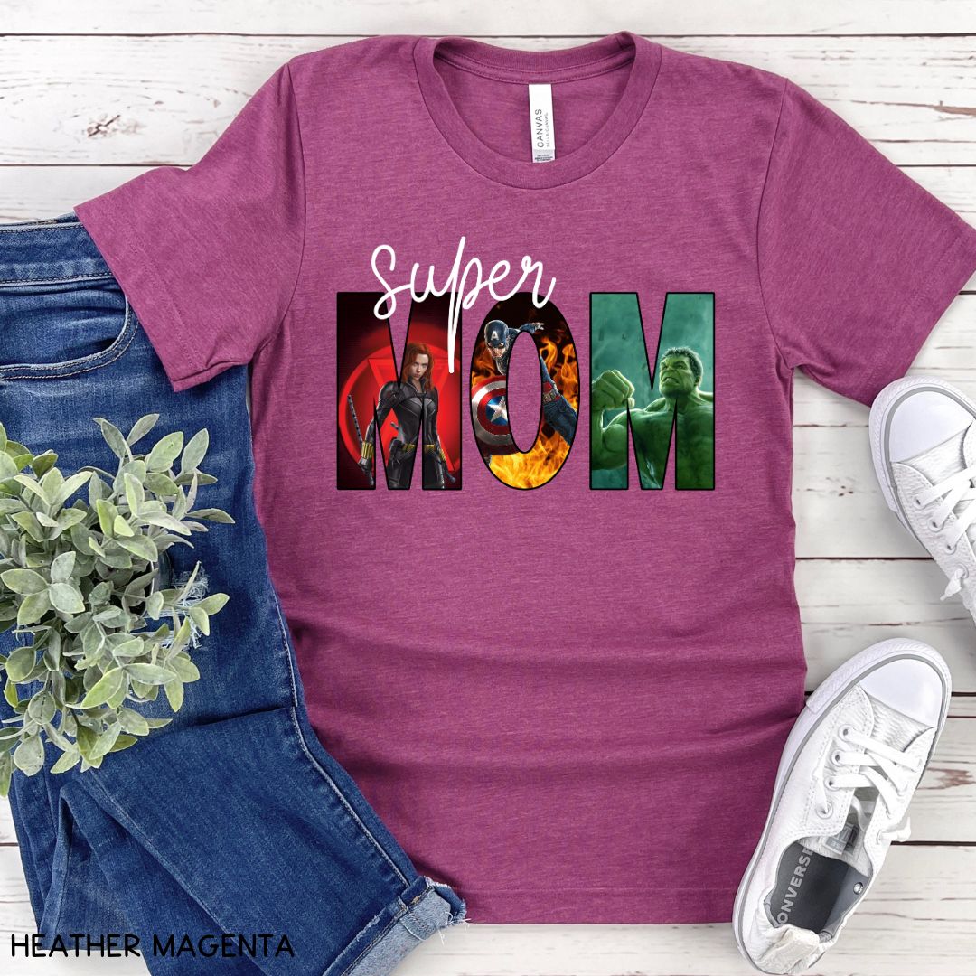 Super Mom - Heroes - Unisex Adult Tee