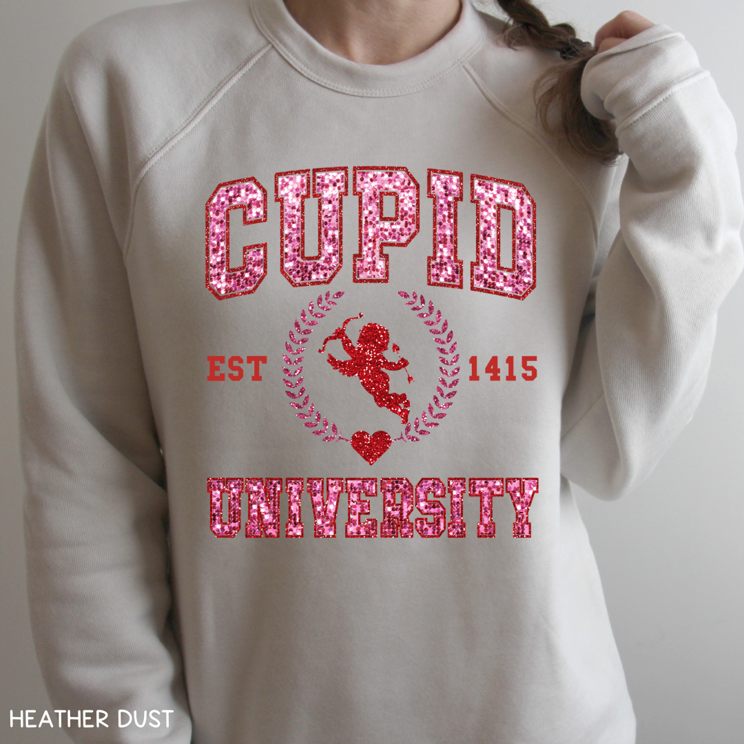 Valentines - Cupid University - Adult Unisex Sweatshirt