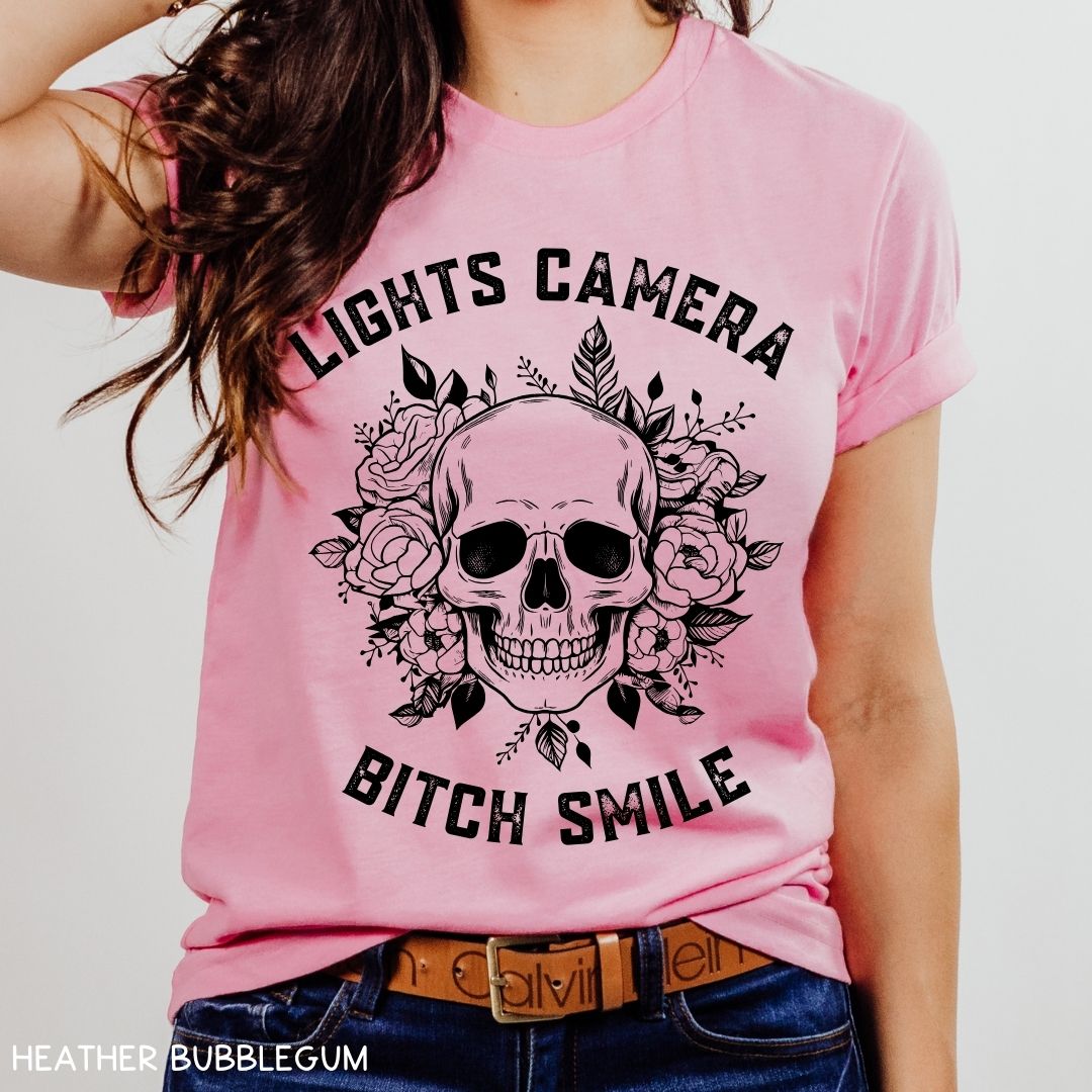 Swiftie - Lights Camera Bitch Smile - Unisex Adult Tee