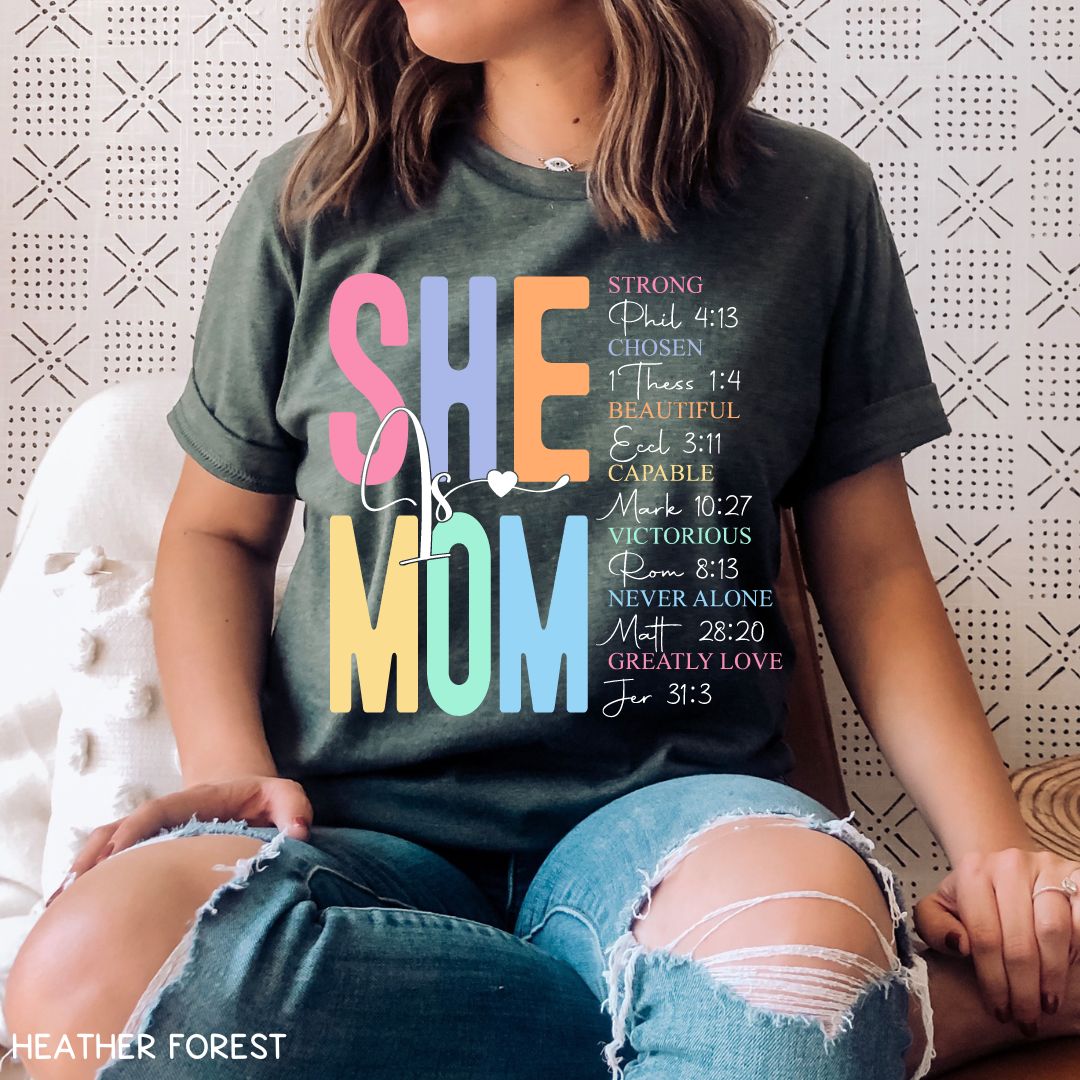 She Is Mom - Unisex Adult Tee