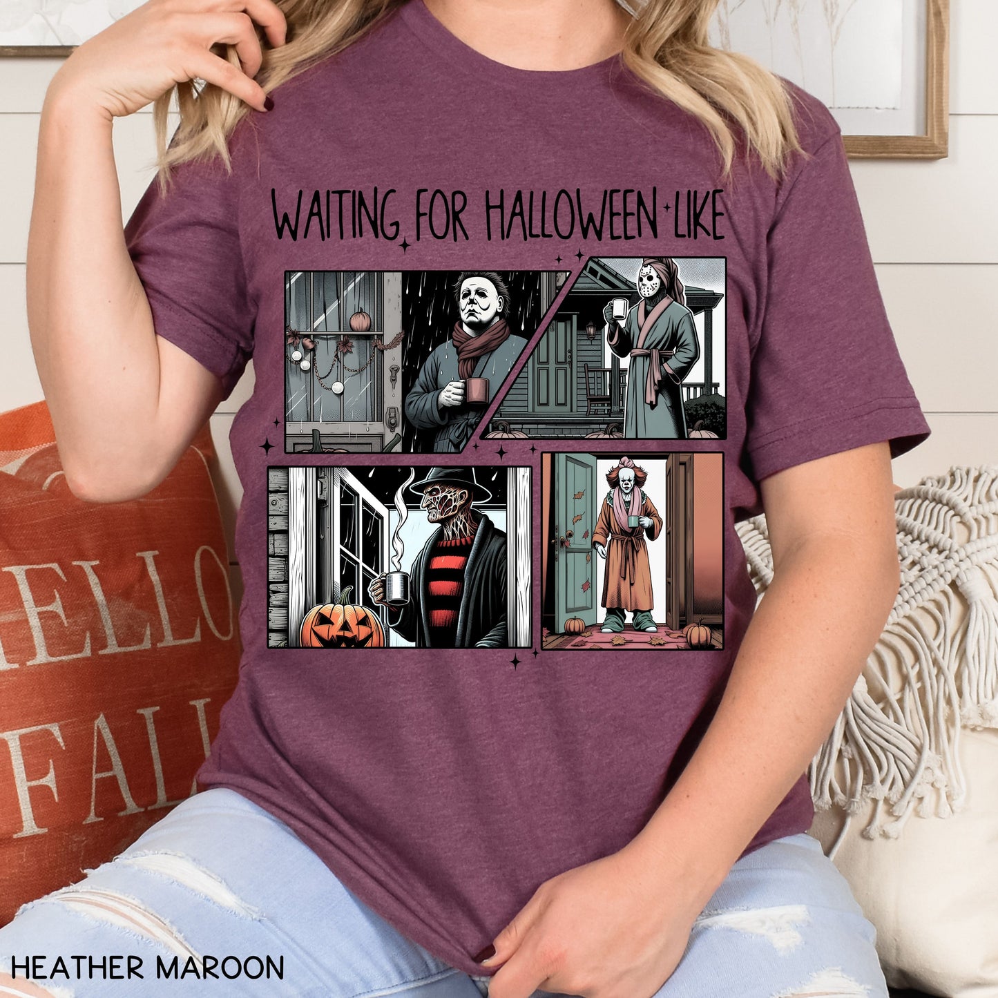 Halloween - Villains Waiting For Halloween - Unisex Adult Tee