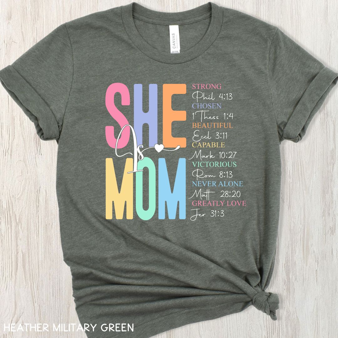 She Is Mom - Unisex Adult Tee