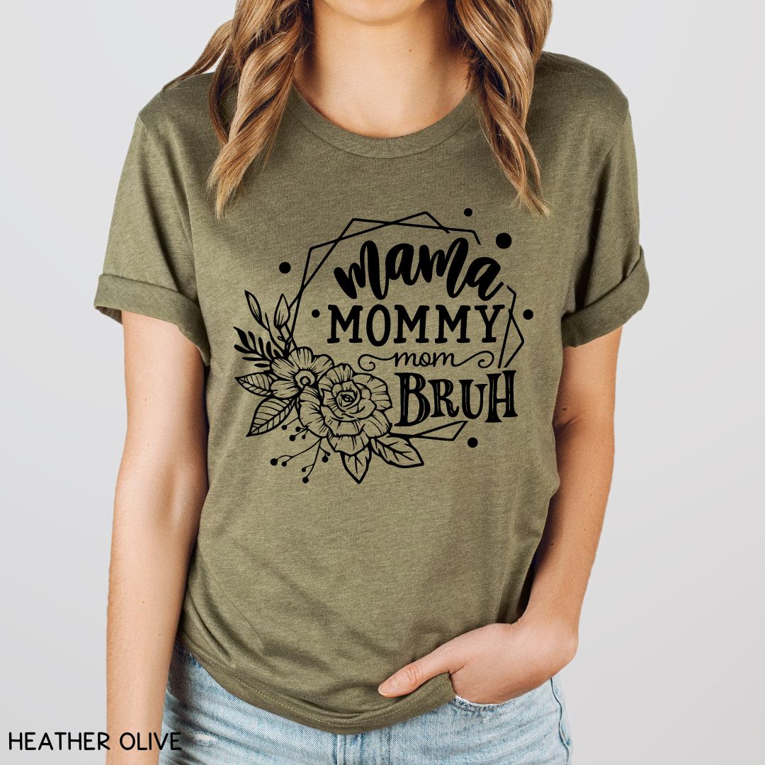 Mama Bruh Floral - Unisex Adult Tee