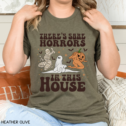 Halloween - Adult Tee - There's Some Horrors in this House