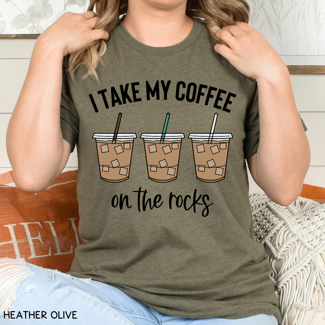 I Take My Coffee On the Rocks - Adult Unisex Tee