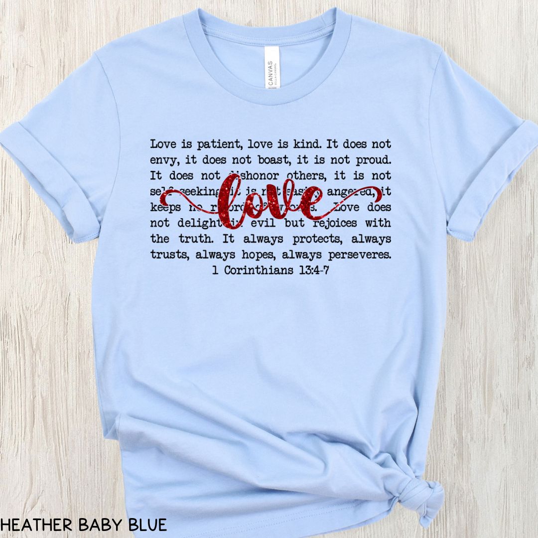 1 Corinthians Love - Unisex Adult Tee