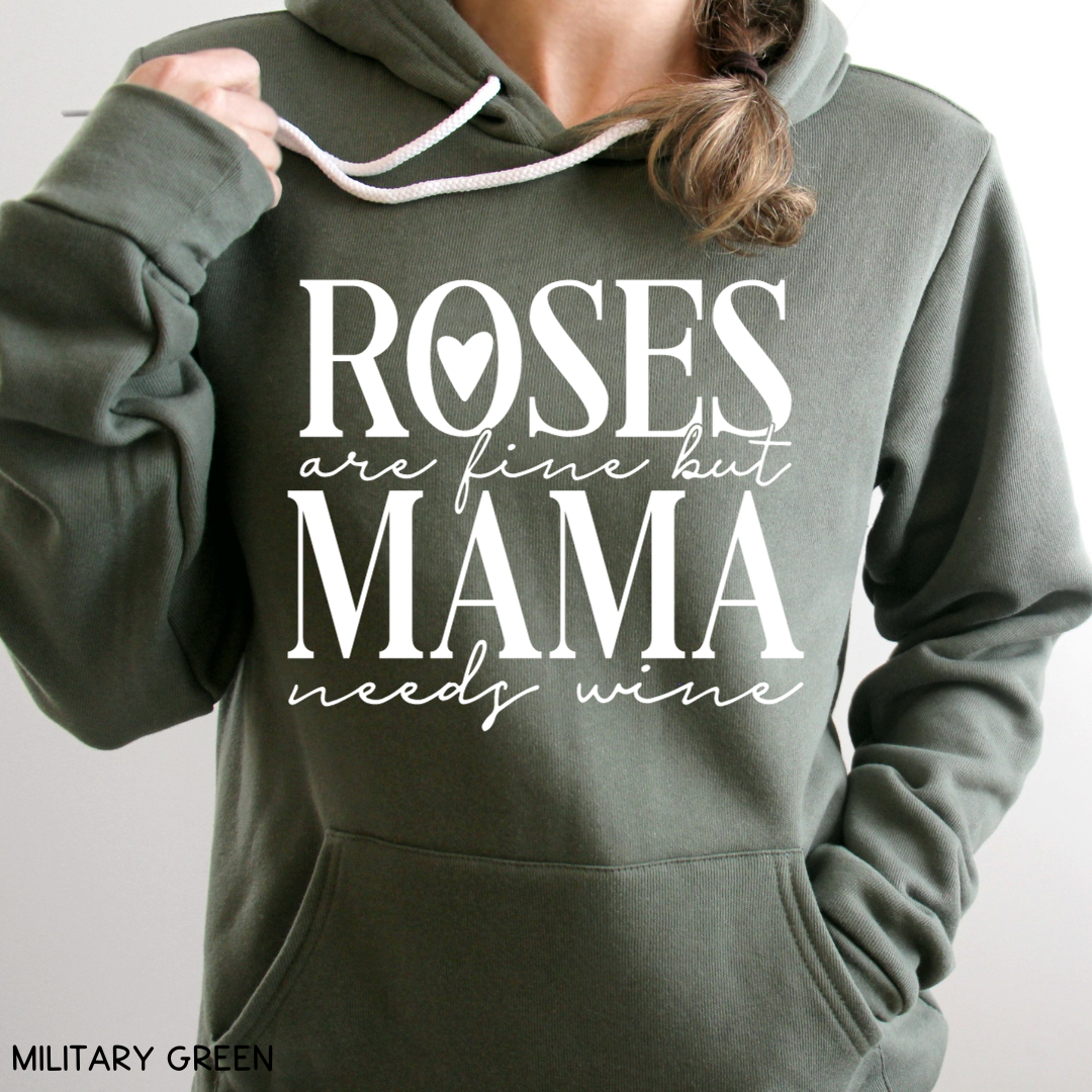 Valentines - Mama Needs Wine - Adult Unisex Sweatshirt