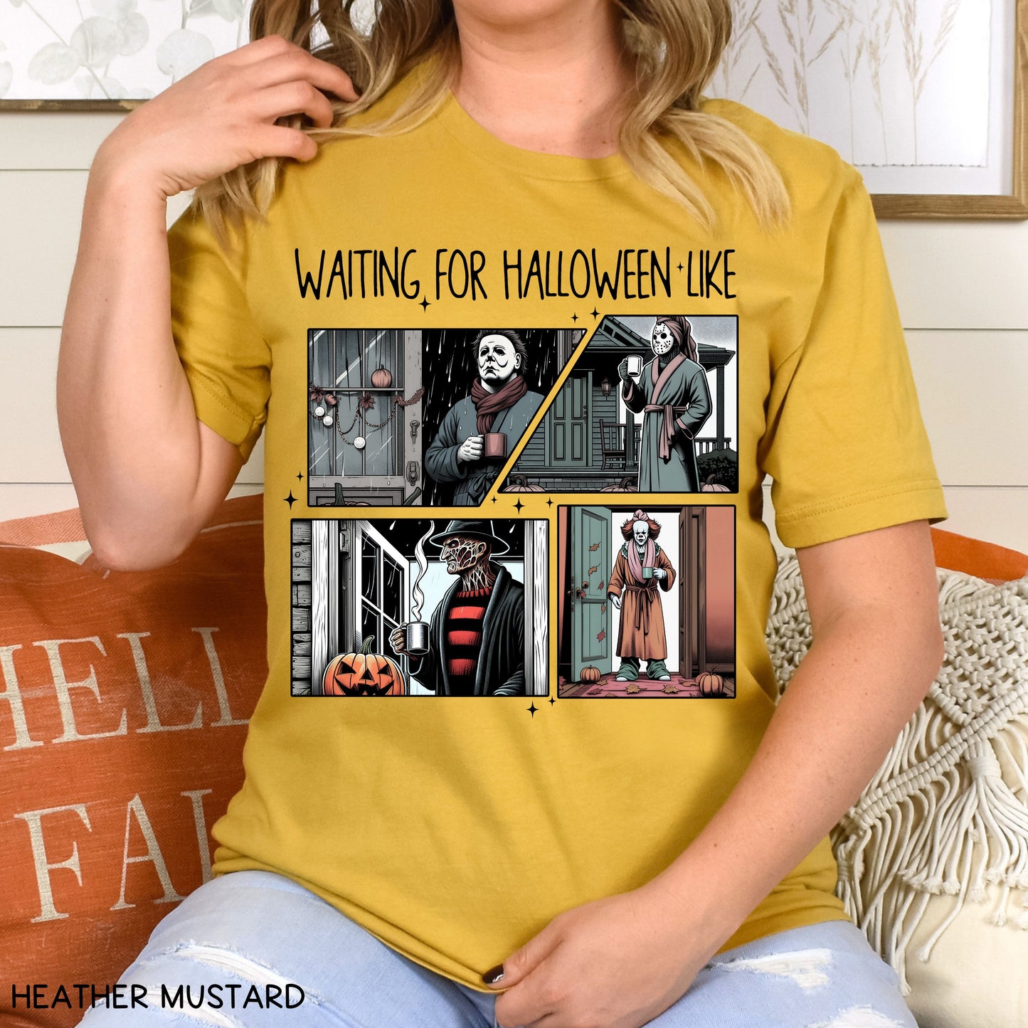 Halloween - Villains Waiting For Halloween - Unisex Adult Tee