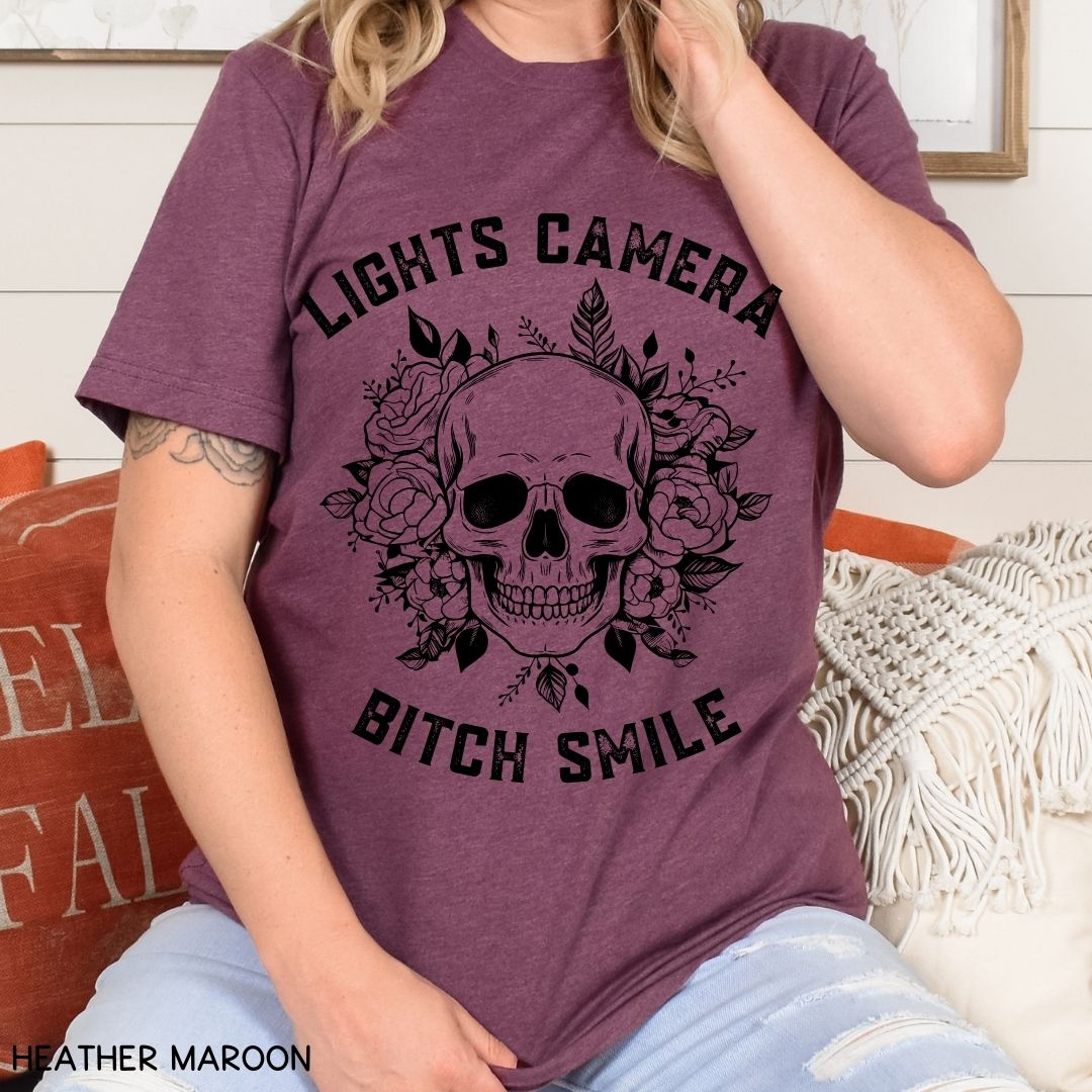 Swiftie - Lights Camera Bitch Smile - Unisex Adult Tee