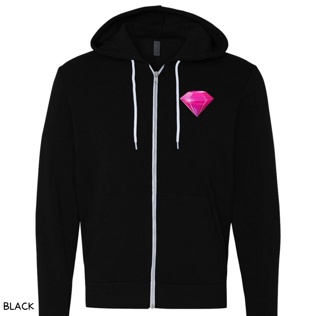 Be Brilliant 1 - Unisex Adult Zip Up Hoodie