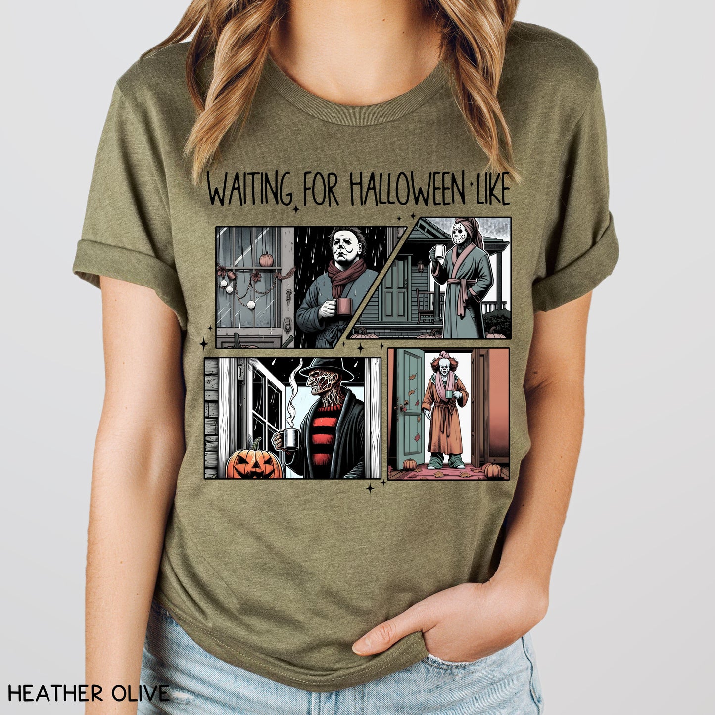 Halloween - Villains Waiting For Halloween - Unisex Adult Tee