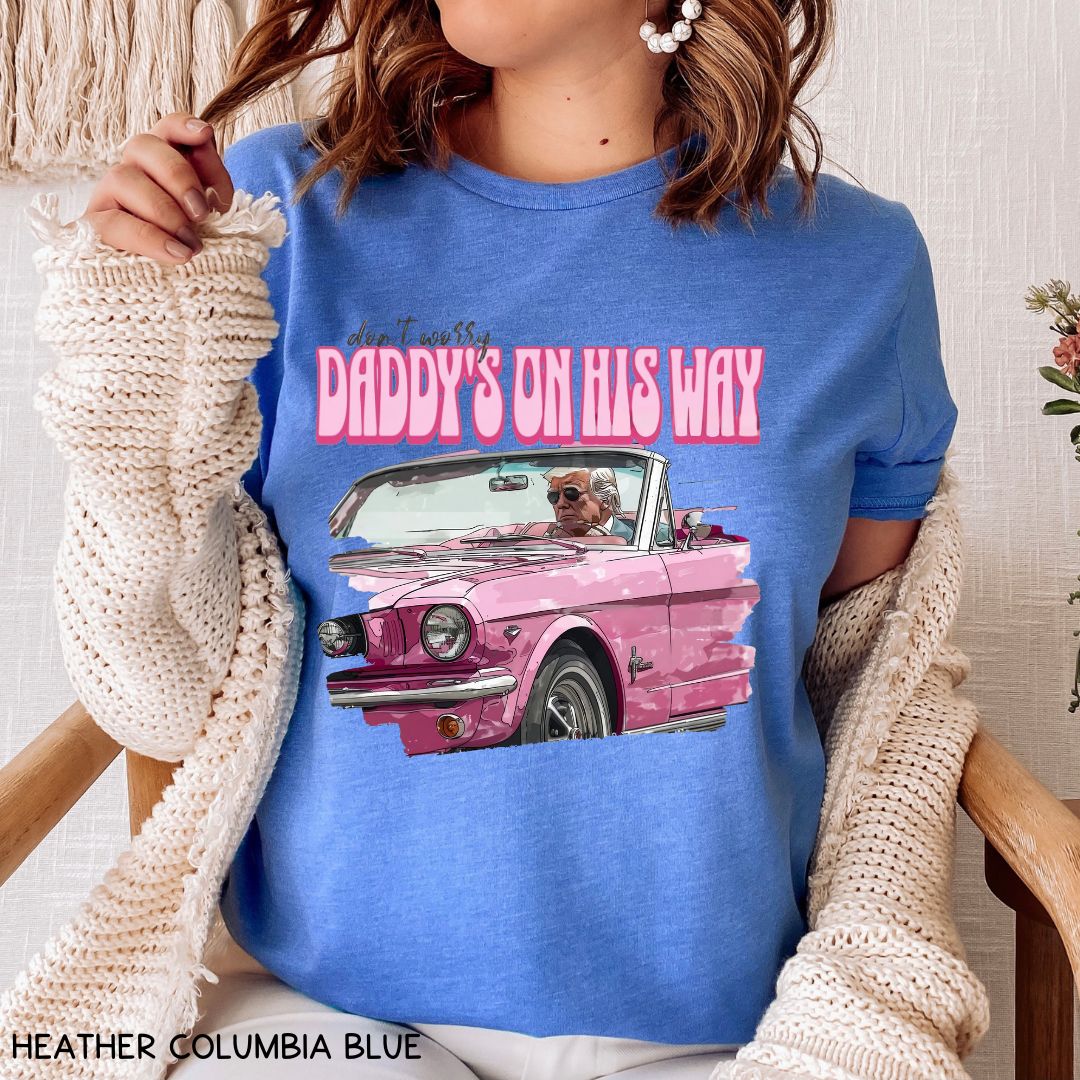 America - Trump Daddy's On His Way - Unisex Adult Tee