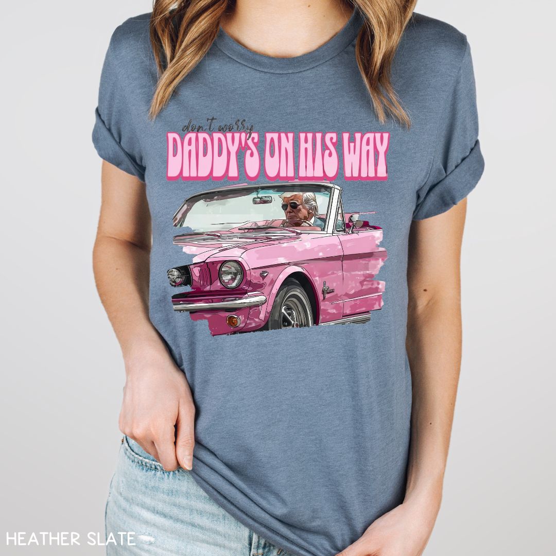 America - Trump Daddy's On His Way - Unisex Adult Tee