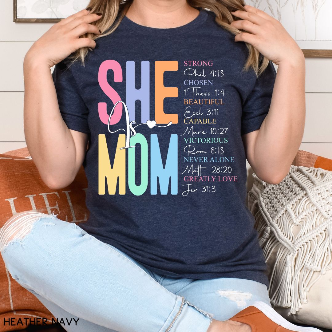 She Is Mom - Unisex Adult Tee