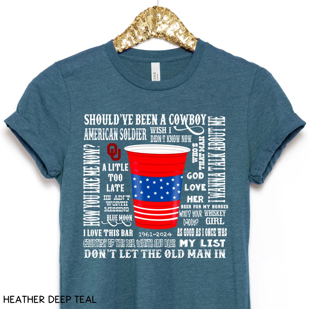 Toby Keith Songs - Unisex Adult Tee