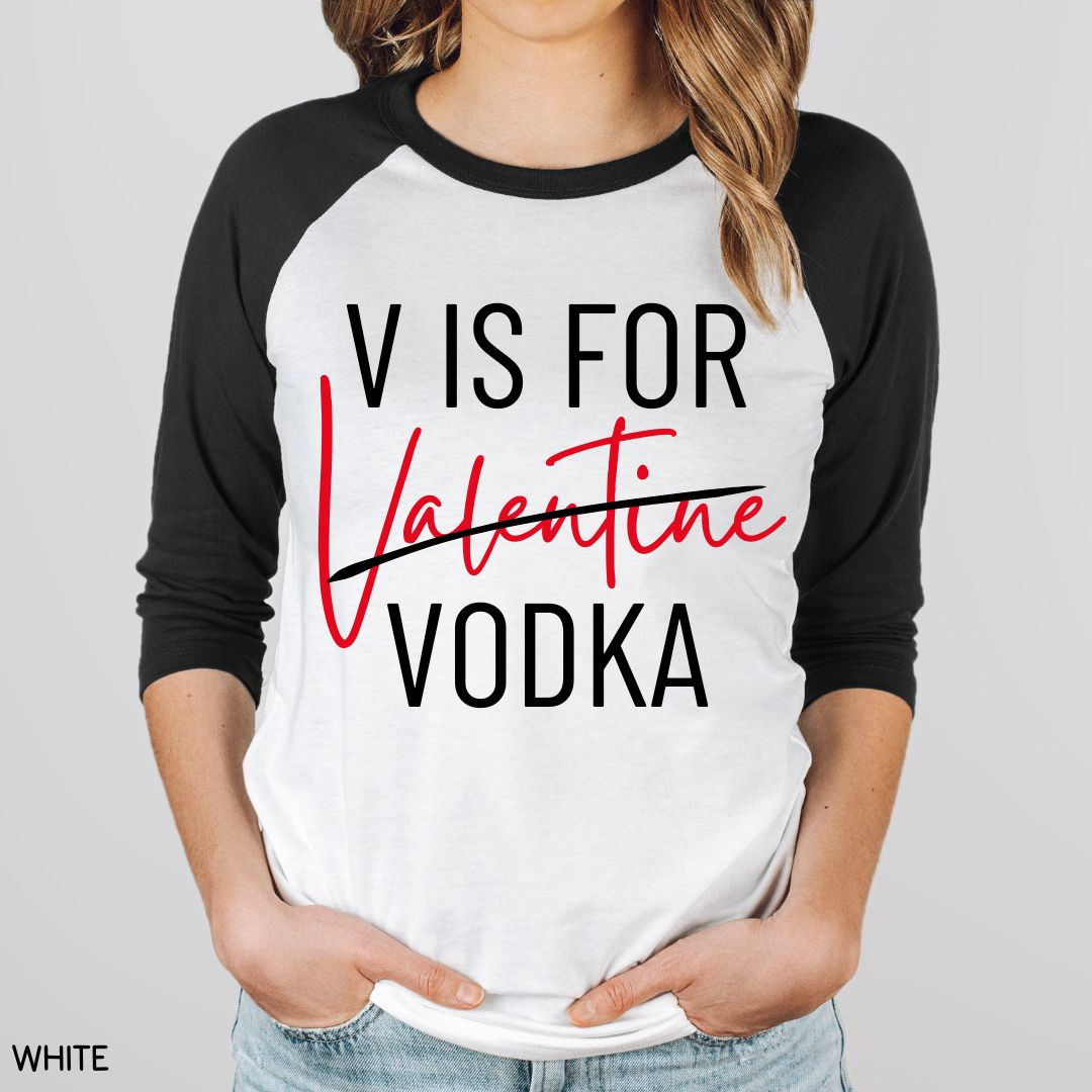 V is for Vodka - Unisex Adult Tee