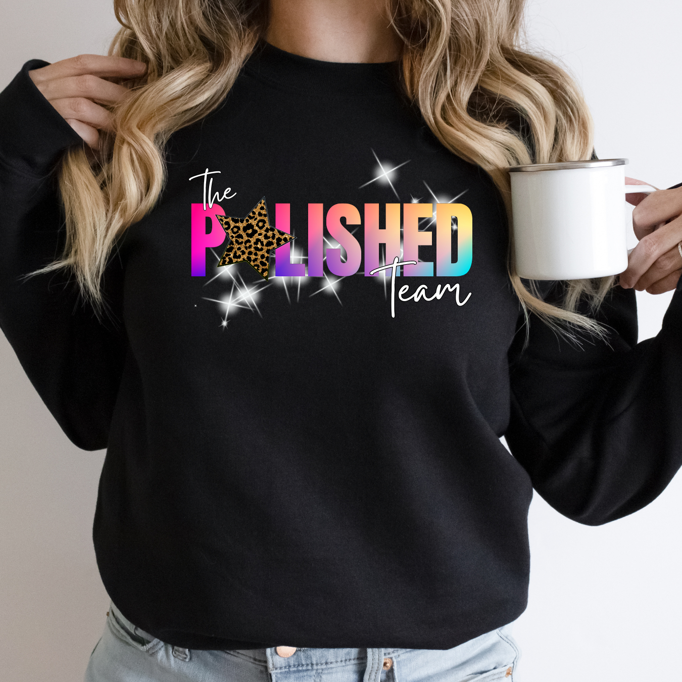 The Polished Team - Sweatshirt - Sparkle Logo