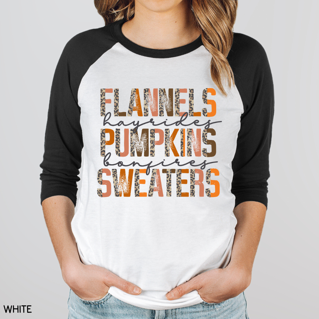 Fall - Flannels Pumpkins Sweaters - Unisex Adult Tee