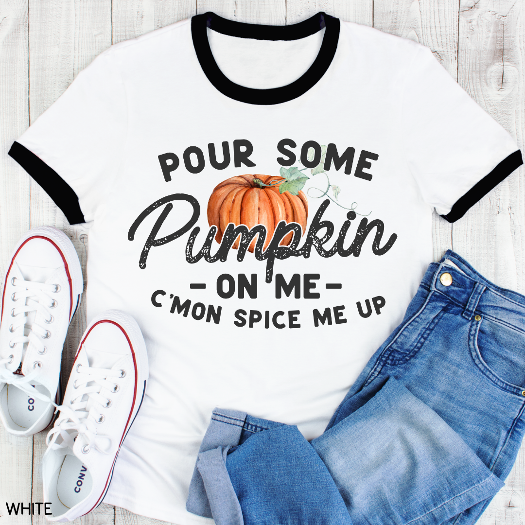 Fall - Adult Tee - Pour Some Pumpkin on Me