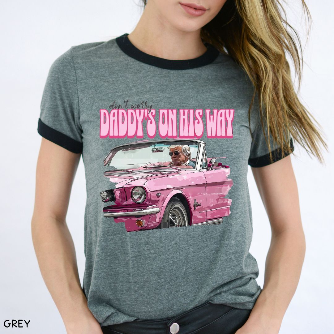 America - Trump Daddy's On His Way - Unisex Adult Tee