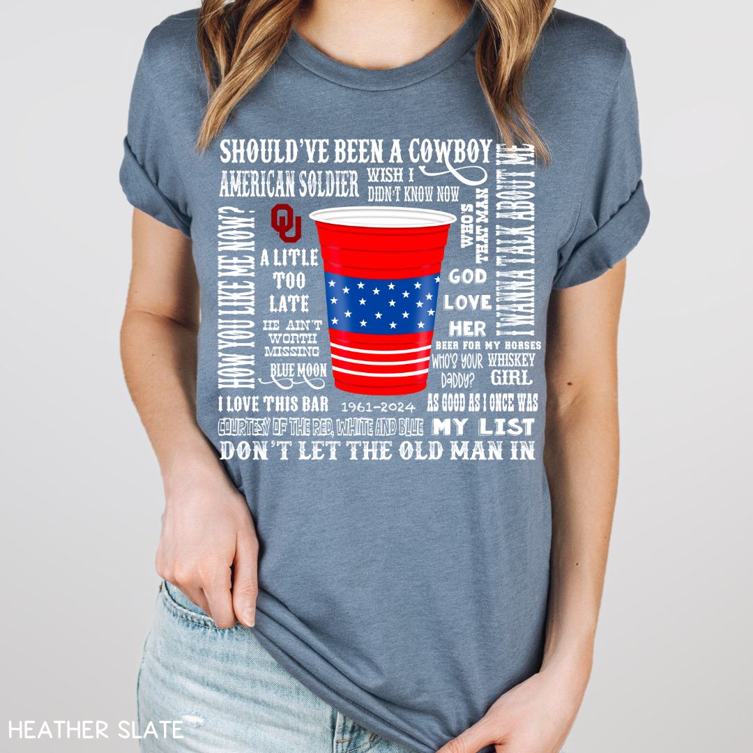 Toby Keith Songs - Unisex Adult Tee