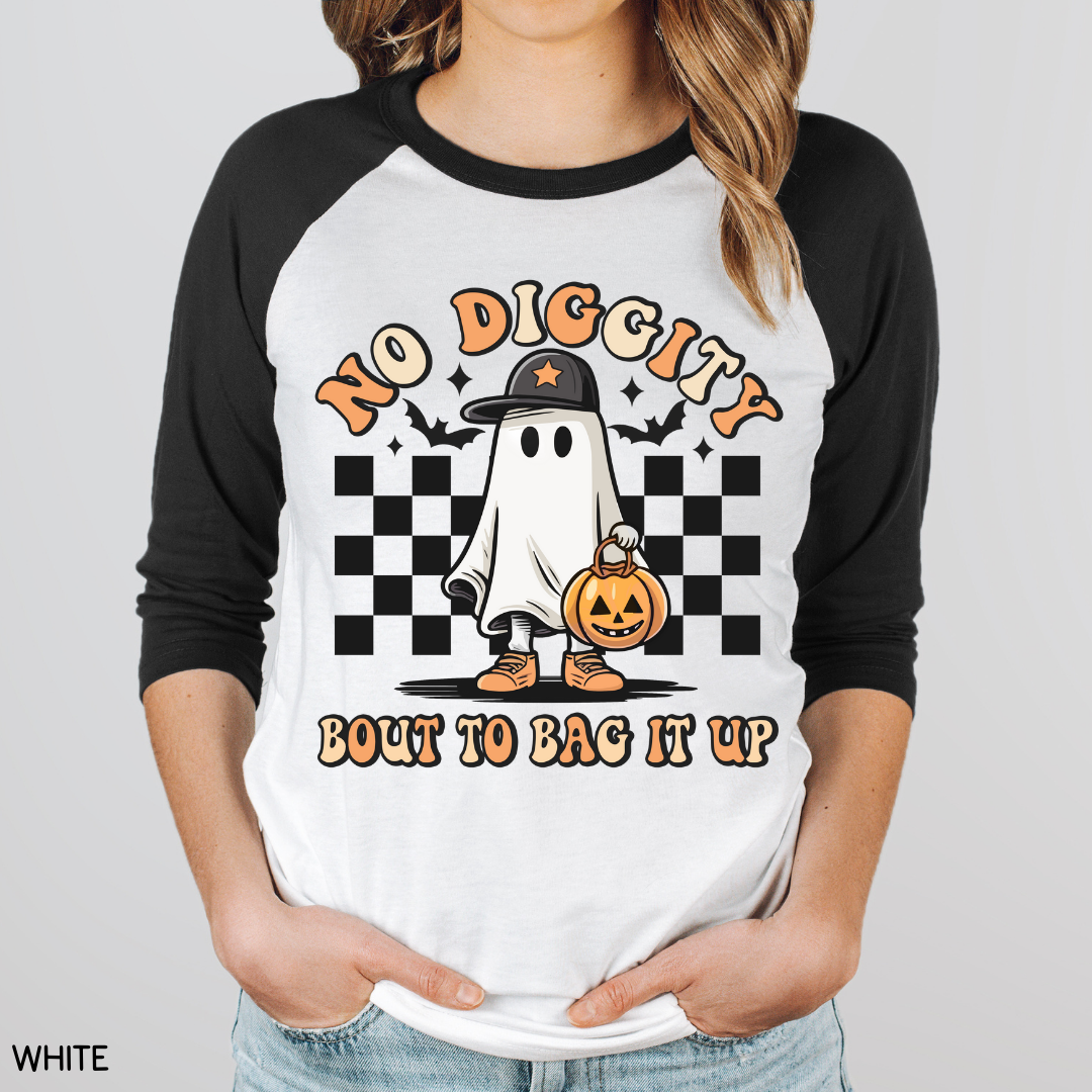 Halloween - Adult Tee - No Diggity Bout to Bag it Up