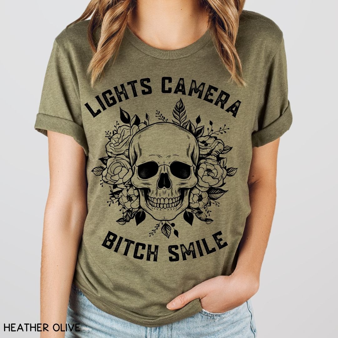 Swiftie - Lights Camera Bitch Smile - Unisex Adult Tee