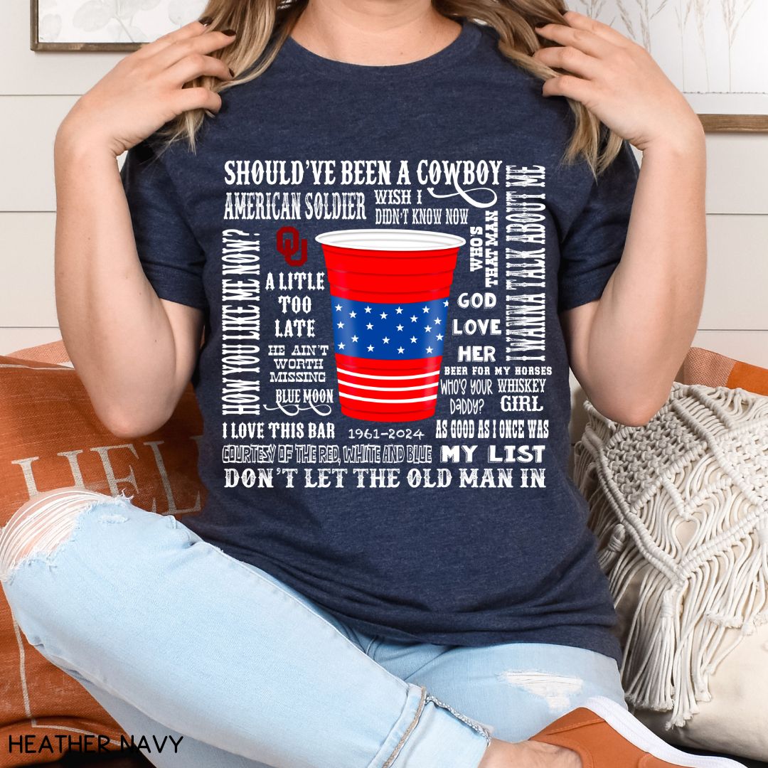 Toby Keith Songs - Unisex Adult Tee