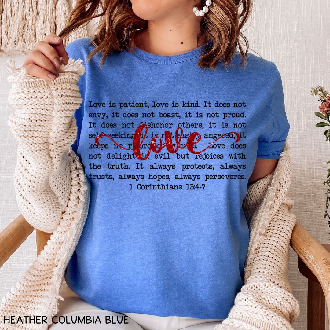 1 Corinthians Love - Unisex Adult Tee