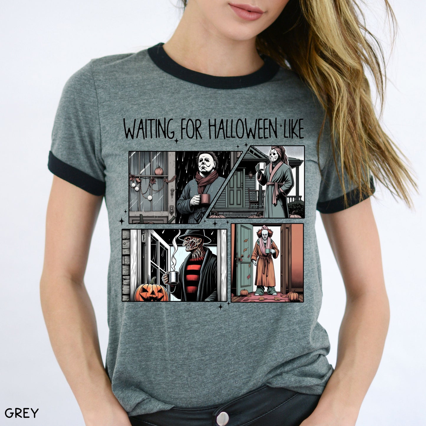 Halloween - Villains Waiting For Halloween - Unisex Adult Tee