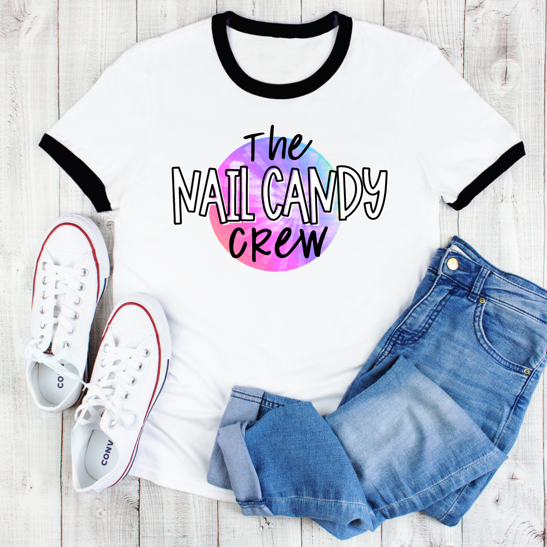 The Nail Candy Crew - Unisex Adult Ringer Tee