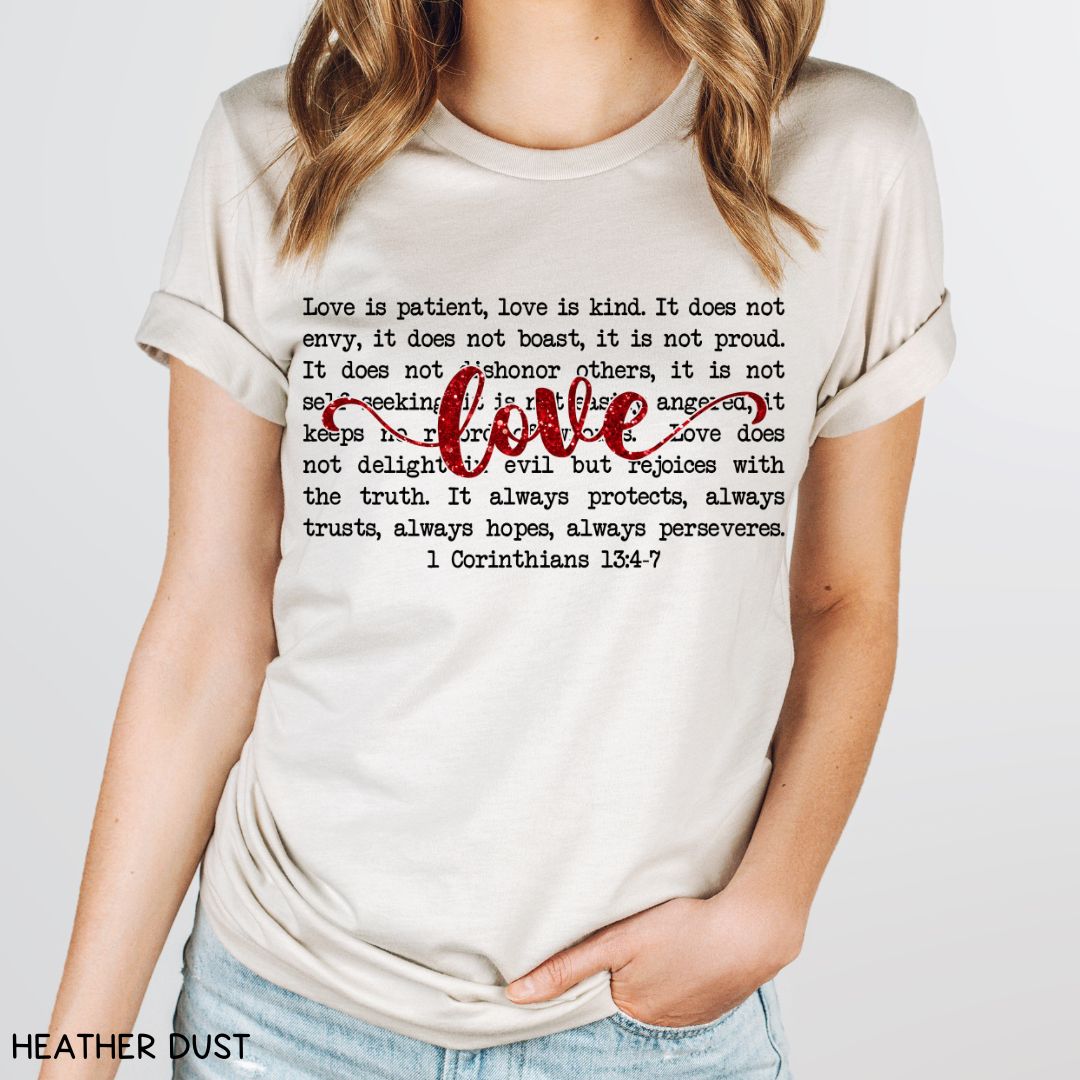 1 Corinthians Love - Unisex Adult Tee