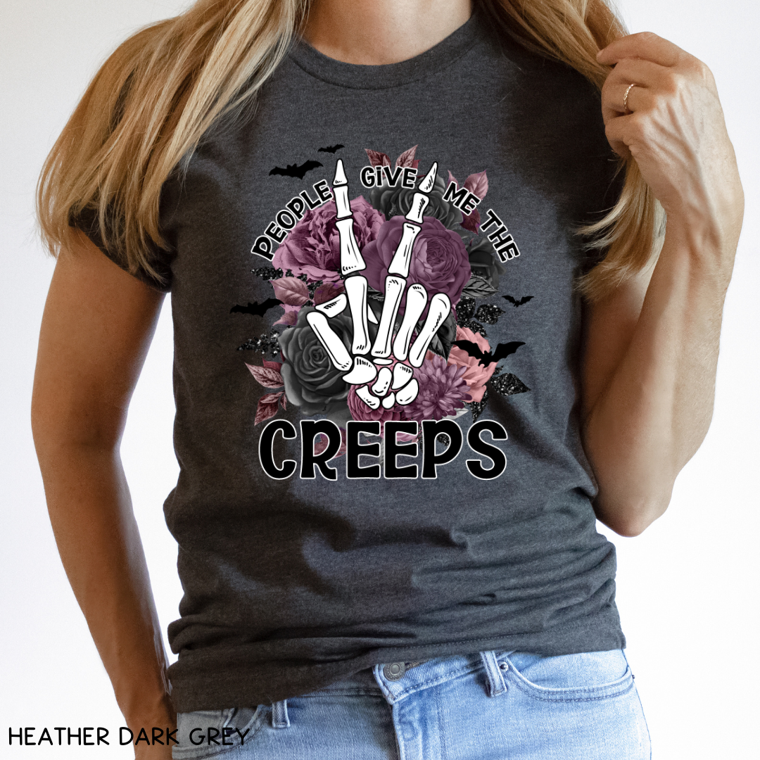 Halloween - Adult Tee - People Give Me The Creeps