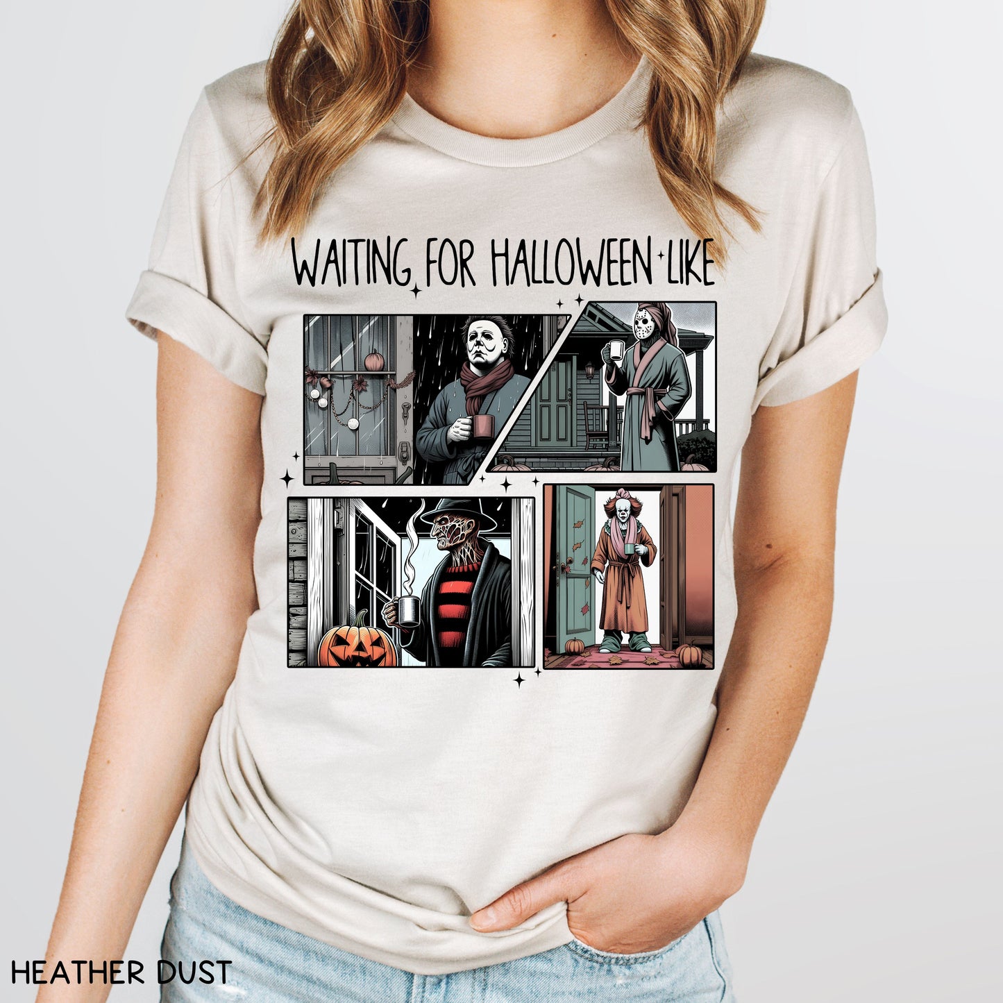 Halloween - Villains Waiting For Halloween - Unisex Adult Tee