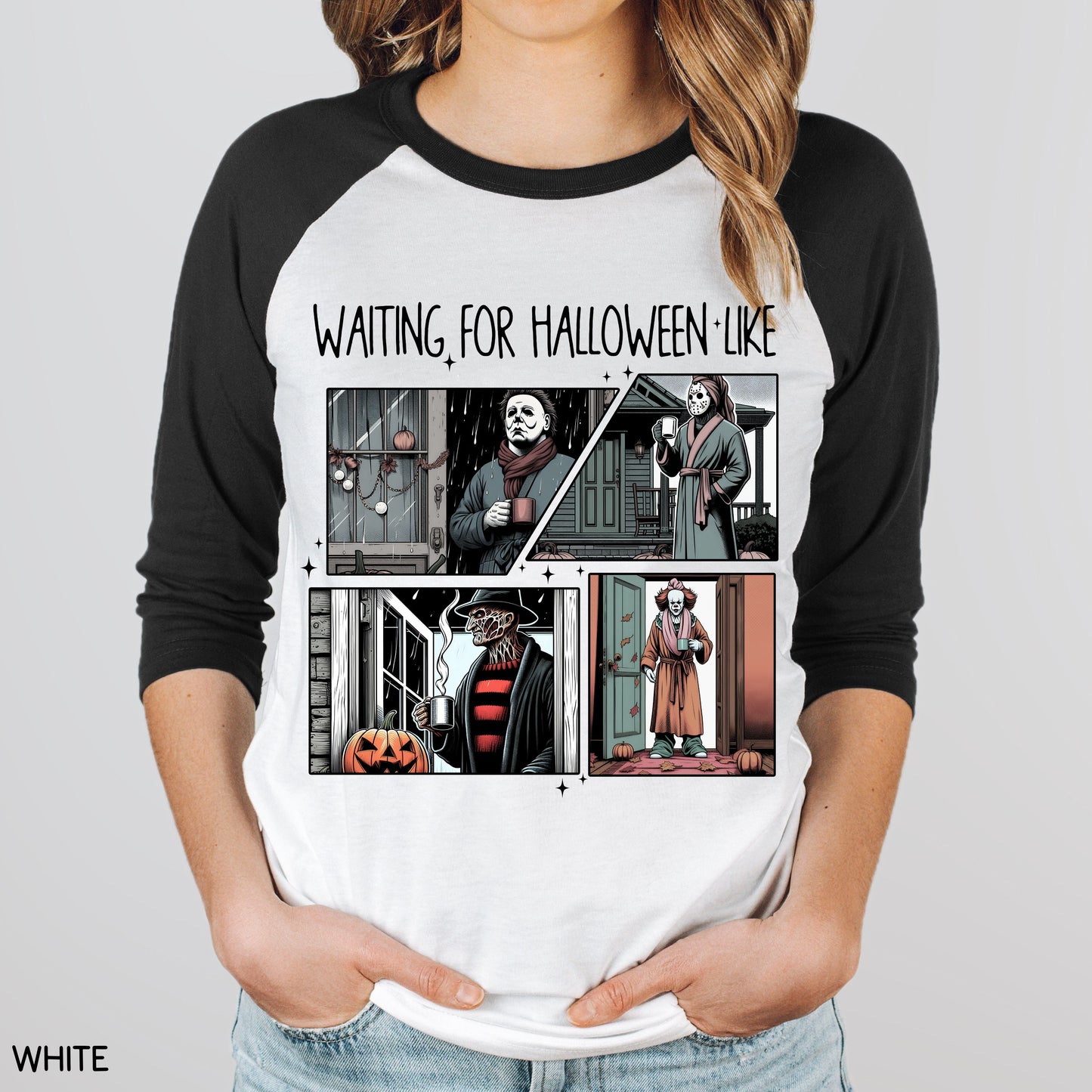 Halloween - Villains Waiting For Halloween - Unisex Adult Tee