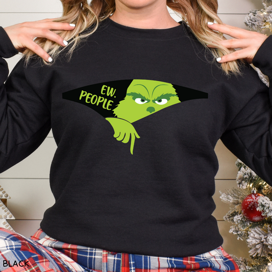 Christmas - Ew People Grinch - Adult Unisex Sweatshirt