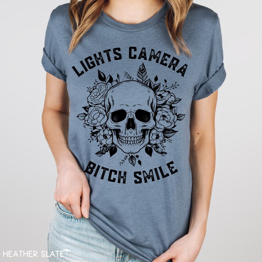 Swiftie - Lights Camera Bitch Smile - Unisex Adult Tee