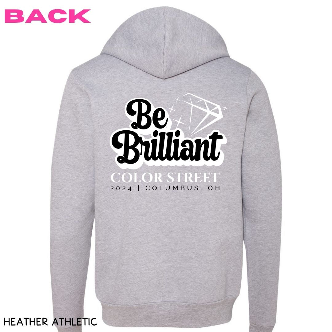 Be Brilliant 3 - Unisex Adult Zip Up Hoodie