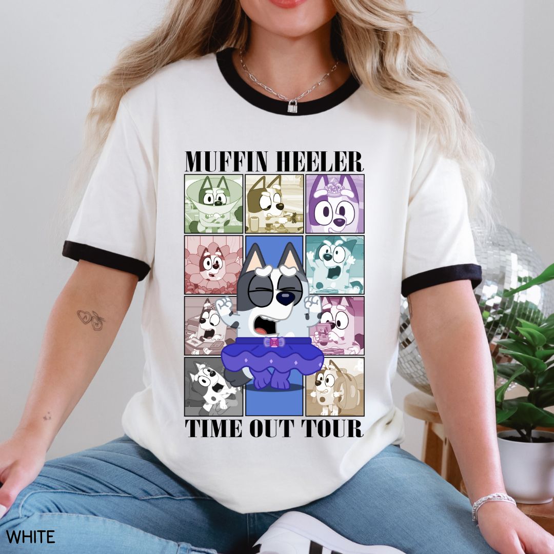 Bluey - Time Out Tour - Unisex Adult Tee