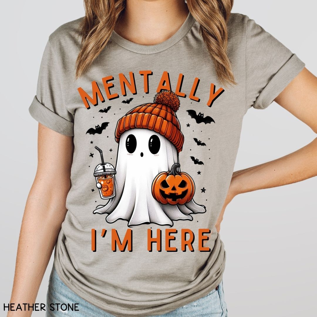 Fall - Mentally I'm Here - Unisex Adult Tee