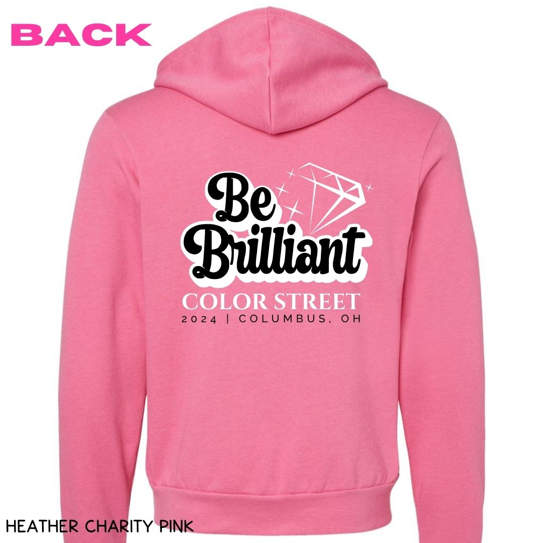 Be Brilliant 3 - Unisex Adult Zip Up Hoodie